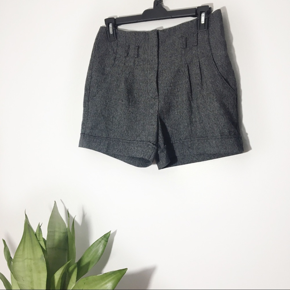 BCX | Pleated High Waisted Shorts Size 7